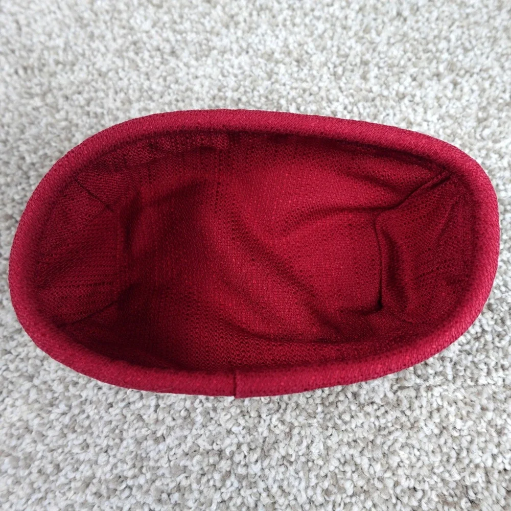 Longaberger 2007 Tidbit Basket Liner Paprika Red Textured Fabric TGR 23484N